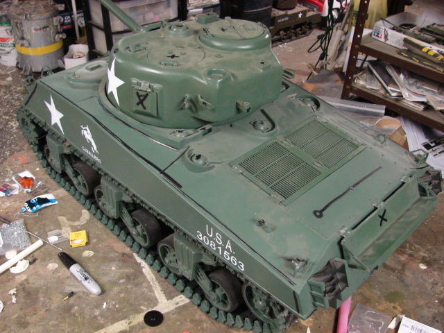 Armorama :: 1/6th scale RC M4A3 Sherman tank project